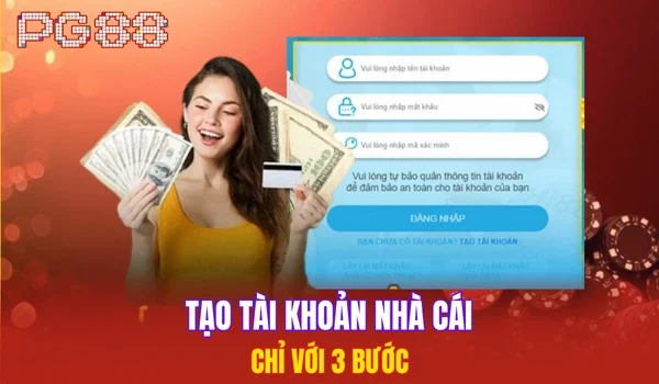 Tạo tài khoản nhà cái chỉ với 3 bước